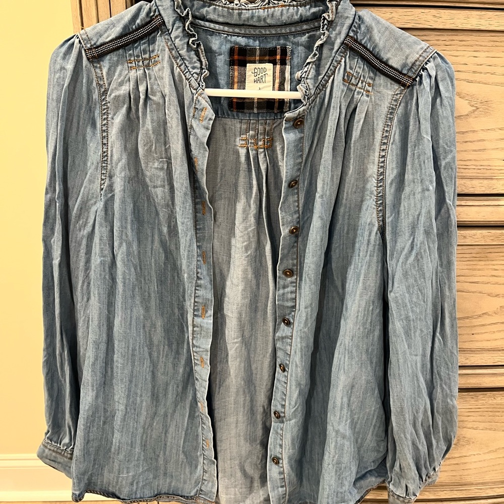 Good Hart Jean Button Up